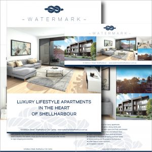 Grimmel. • graphic design & printing project for Watermark Real Estate Development, Shellharbour