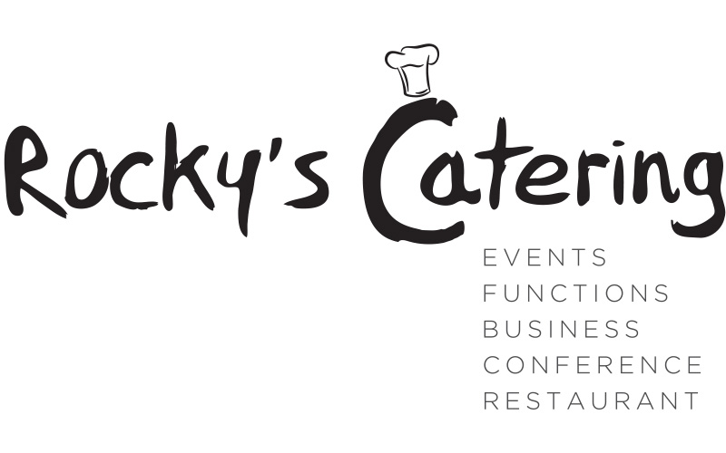 Grimmel. Logo Design Rocky's Catering